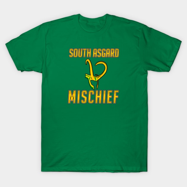 South Asgard Mischief - Marvel Sports Mashup T-Shirt by EightUnder